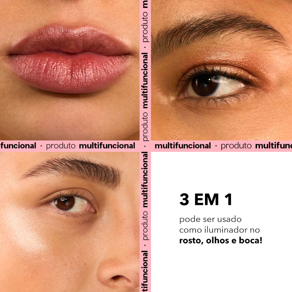 Iluminador em Bastão Bronze Shimmer Stick Blind Bronze Oceane 4you 7,5g