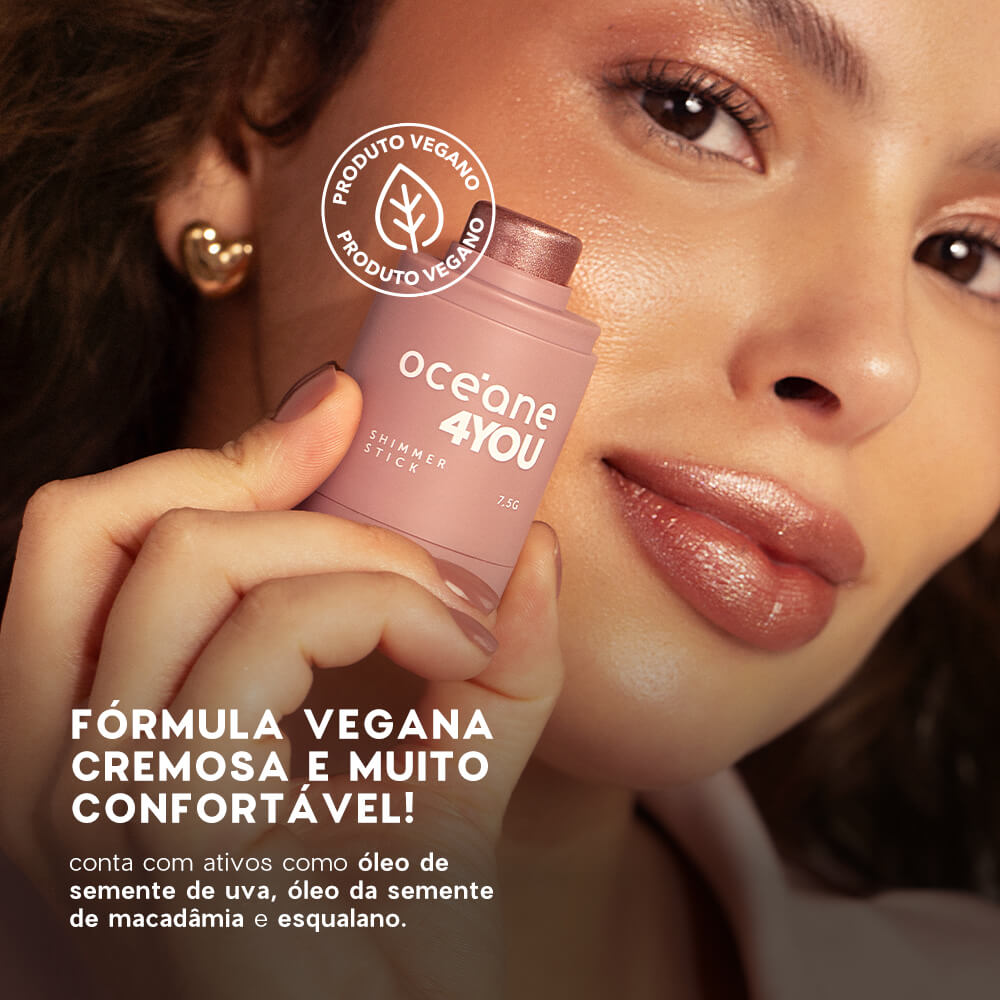 Iluminador em Bastão Bronze Shimmer Stick Blind Bronze Oceane 4you 7,5g