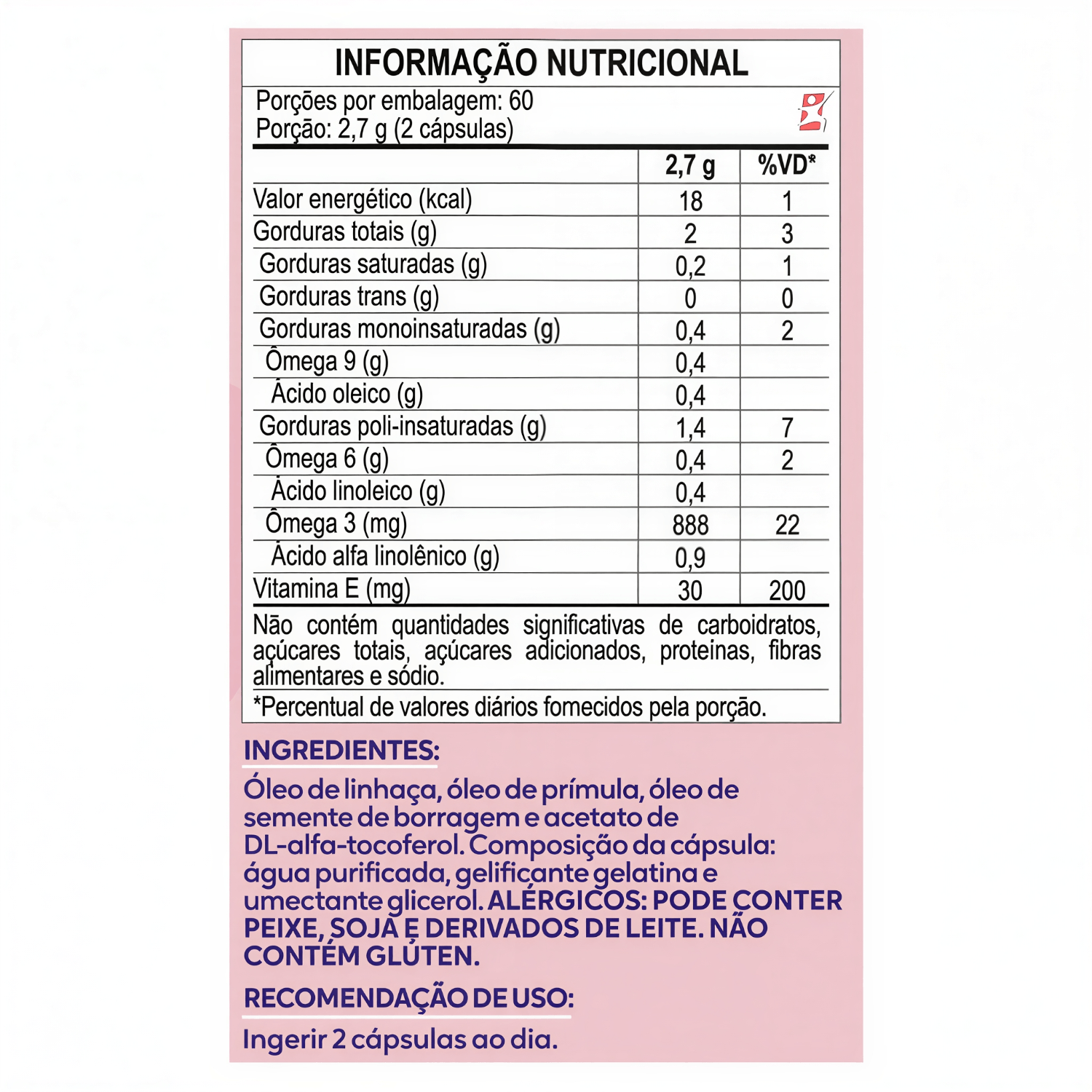 Ômega Femme Maltta Nutrition 120 Cápsulas