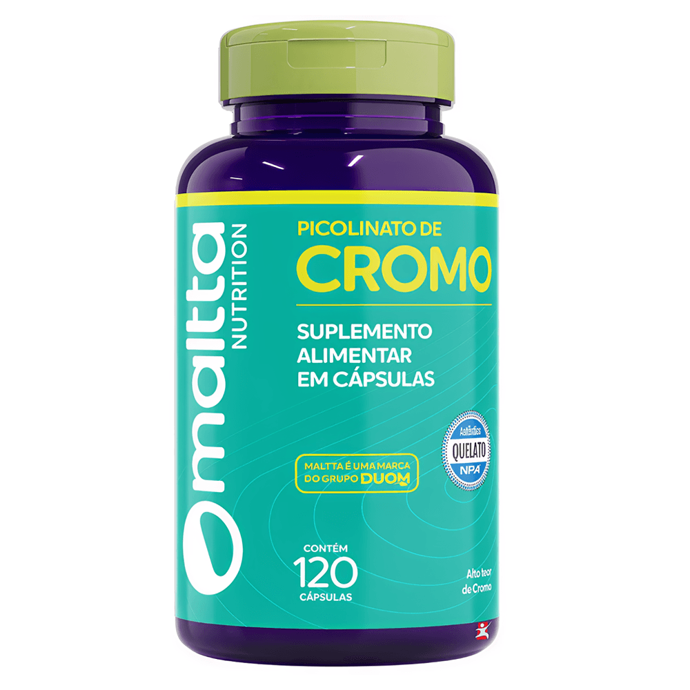 Picolinato De Cromo Maltta Nutrition 120 Cápsulas