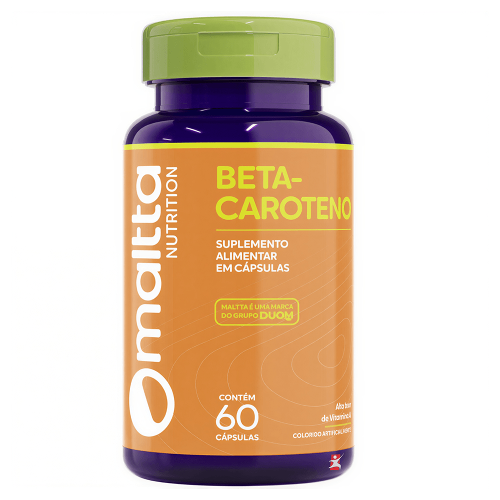Betacaroteno Alto Teor De Vitamina A Maltta Nutrition 60 Cápsulas Softgel