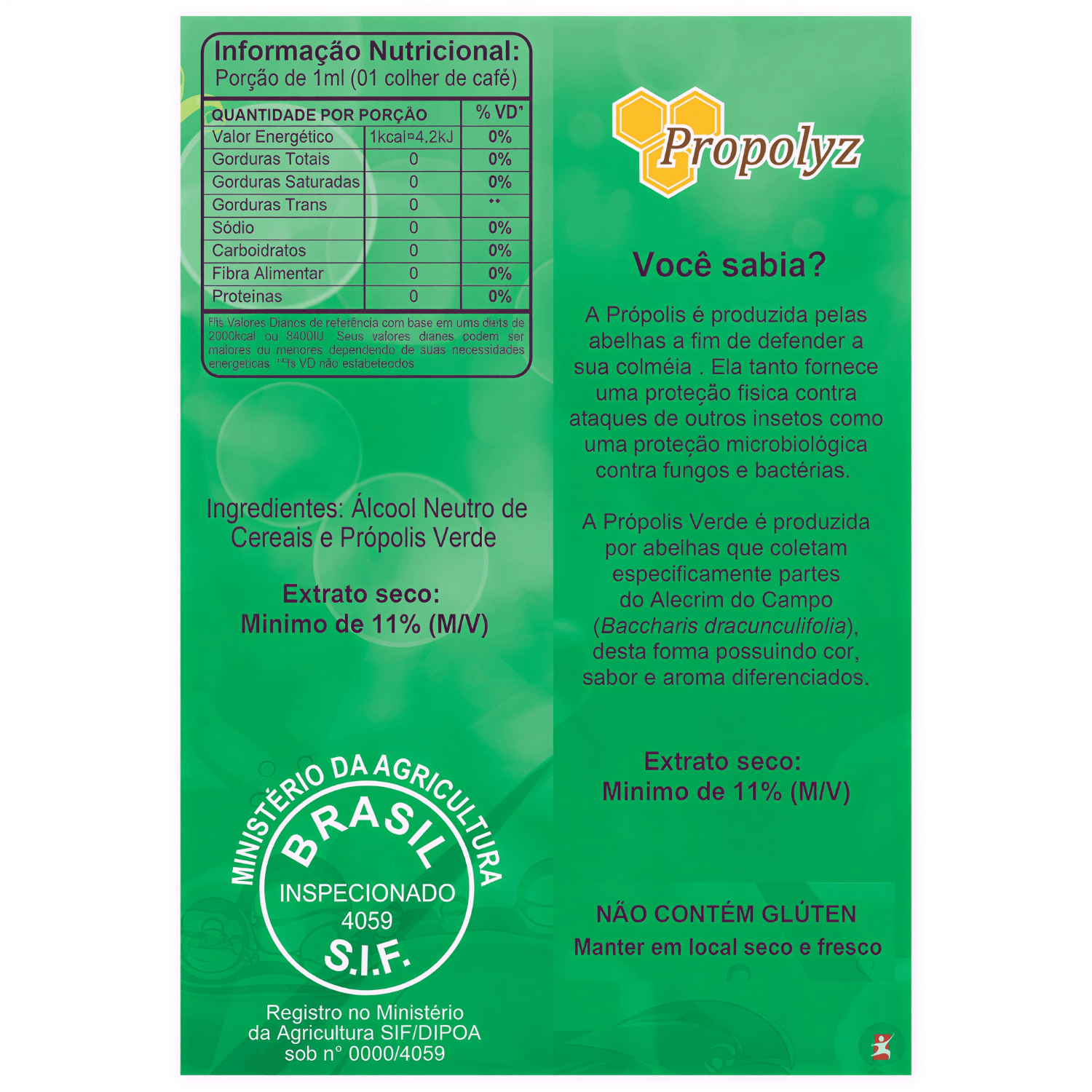 Extrato De Própolis Verde Alecrim Propolyz 30ml