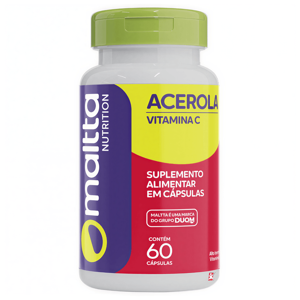 Vitamina C à Base De Acerola Maltta Nutrition 60 Cápsulas