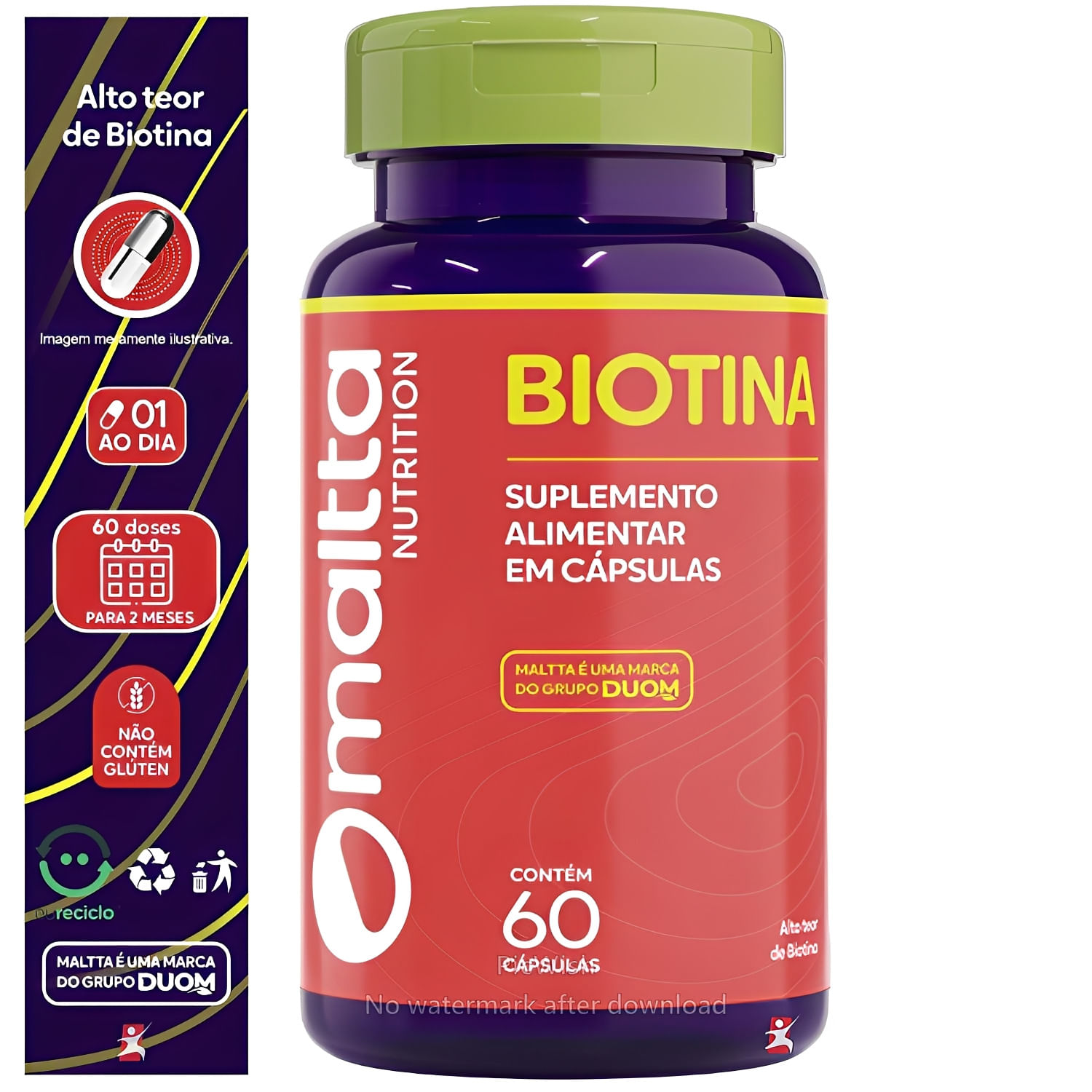 Biotina Maltta Nutrition 60 Cápsulas