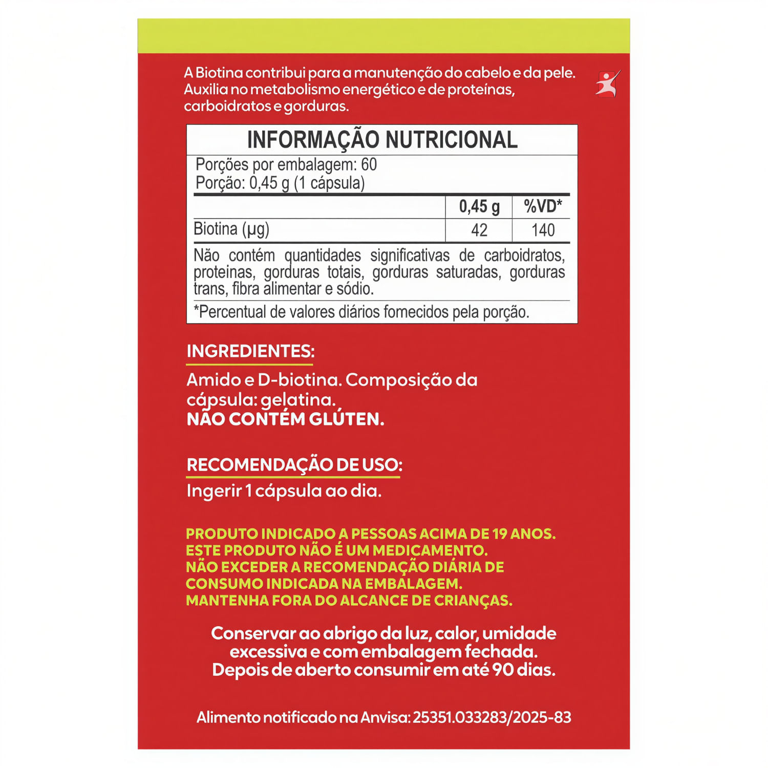Biotina Maltta Nutrition 60 Cápsulas