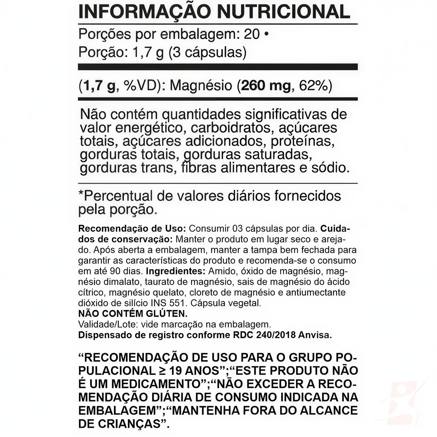 Mag-6 Videira7 60 Cápsulas Veganas