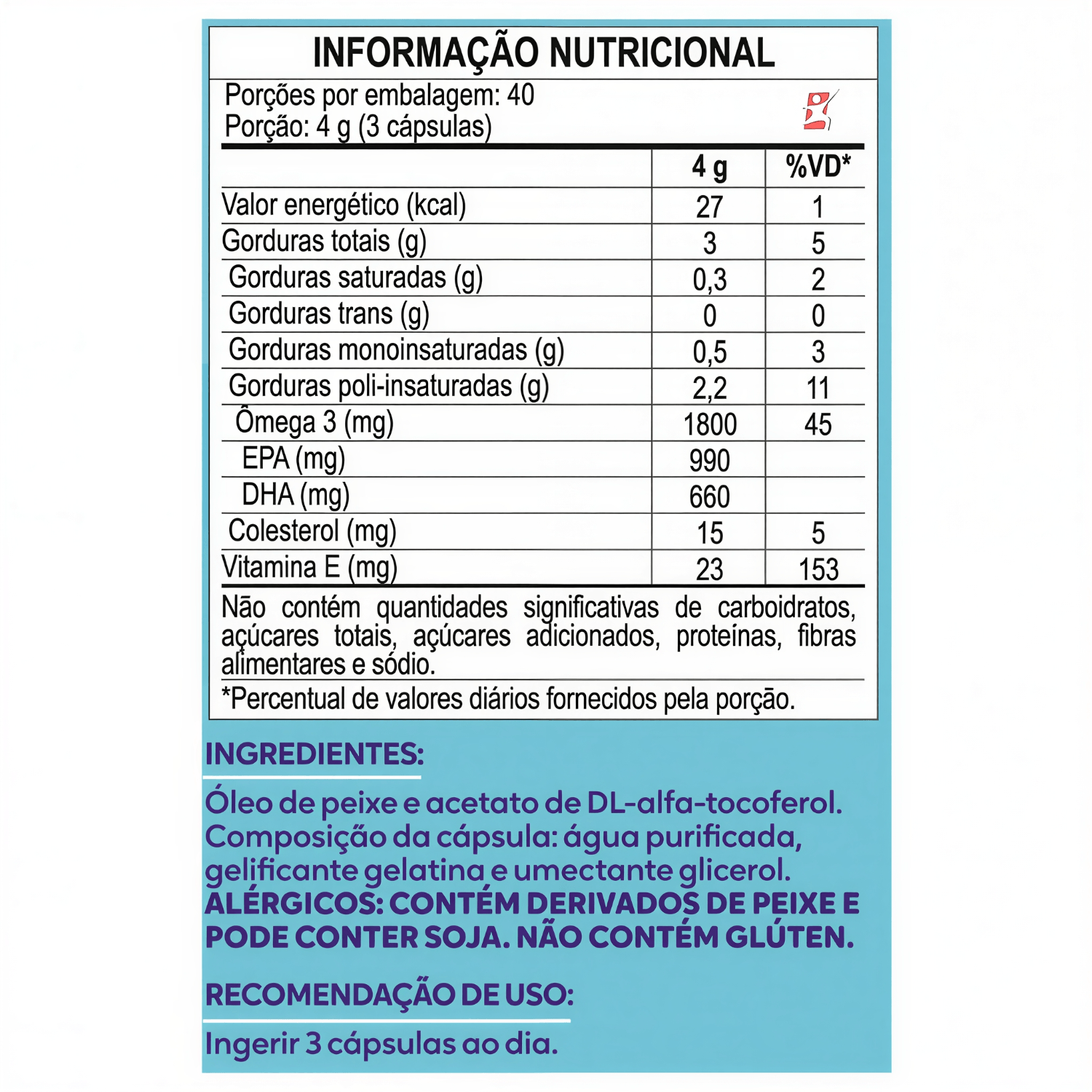Ômega 3 Concentrado 1000mg Maltta Nutrition 120 Cápsulas
