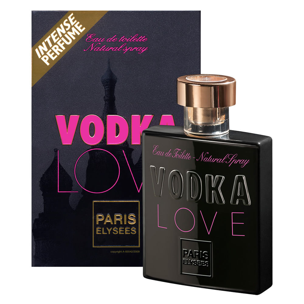 Perfume Feminino Vodka Love Eau de Toilette Paris Elysees 100ml