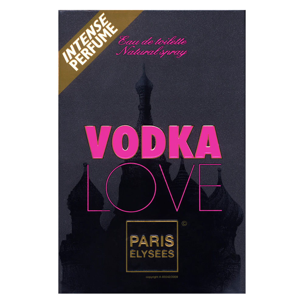 Perfume Feminino Vodka Love Eau de Toilette Paris Elysees 100ml