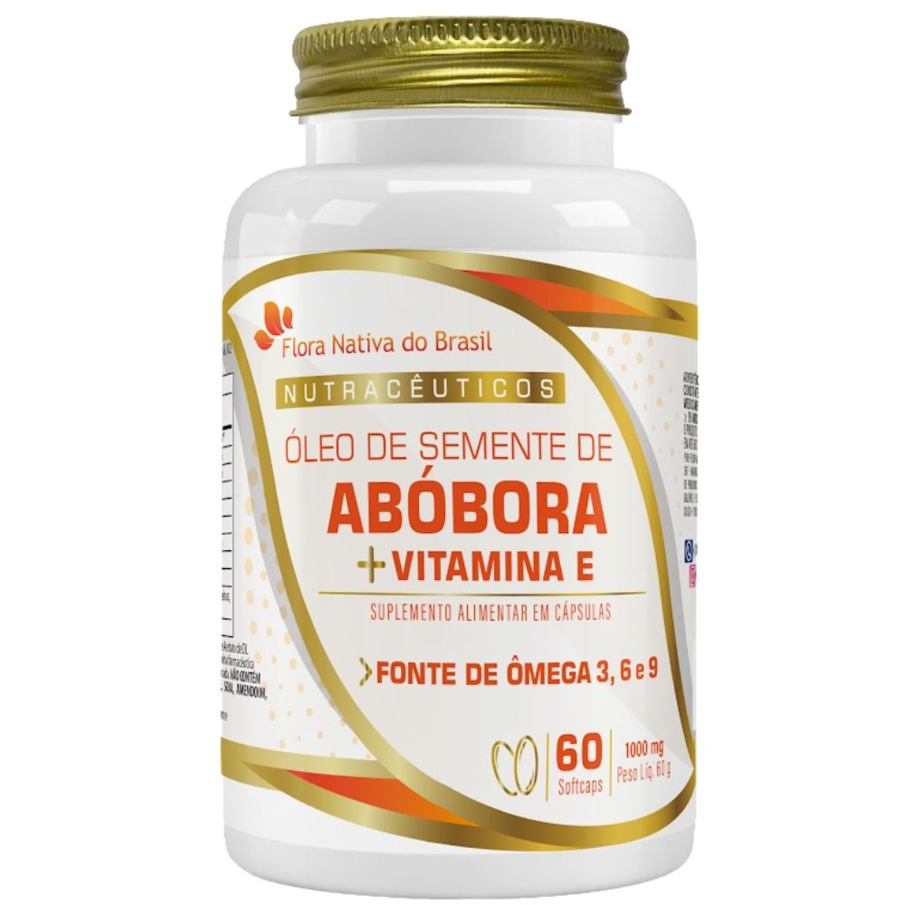 Óleo de Semente de Abóbora Flora Nativa 1000mg 60 Cápsulas