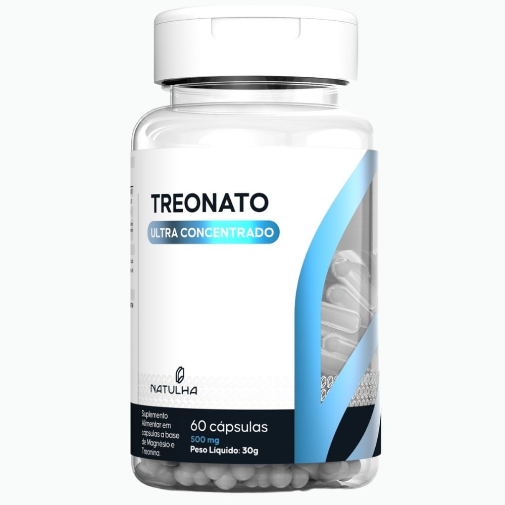 Magnésio Treonato Ultra Concentrado Natulha 60 Cápsulas