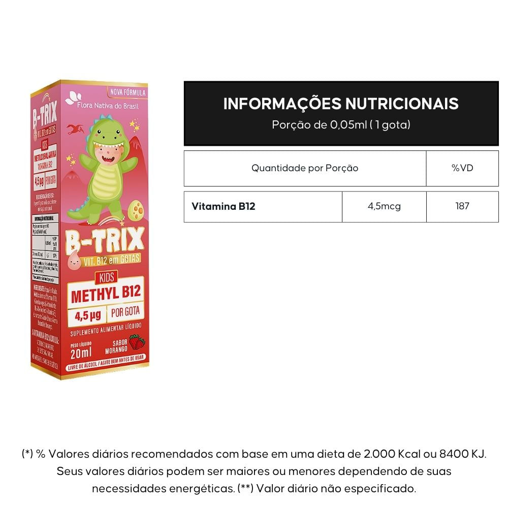 B-trix Metilcobalamina (Vitamina B12 Infantil) Flora Nativa 20ml