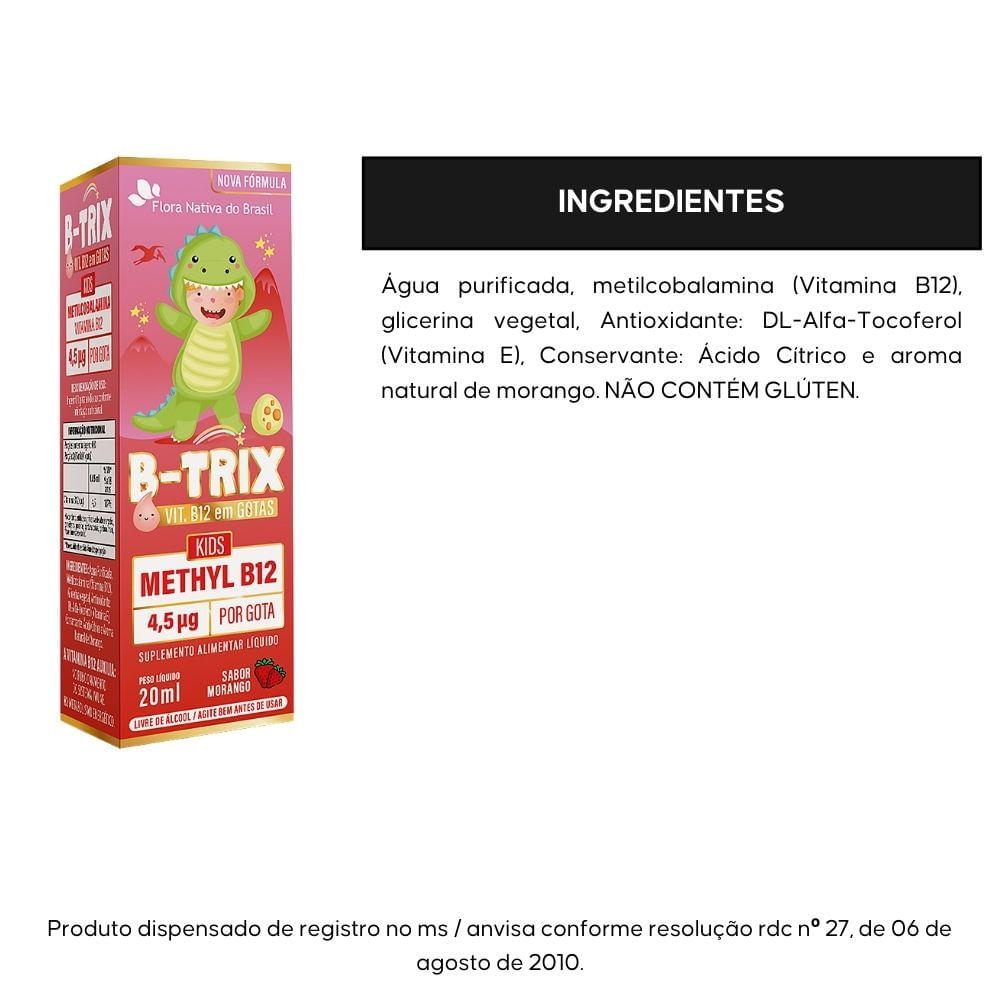 B-trix Metilcobalamina (Vitamina B12 Infantil) Flora Nativa 20ml