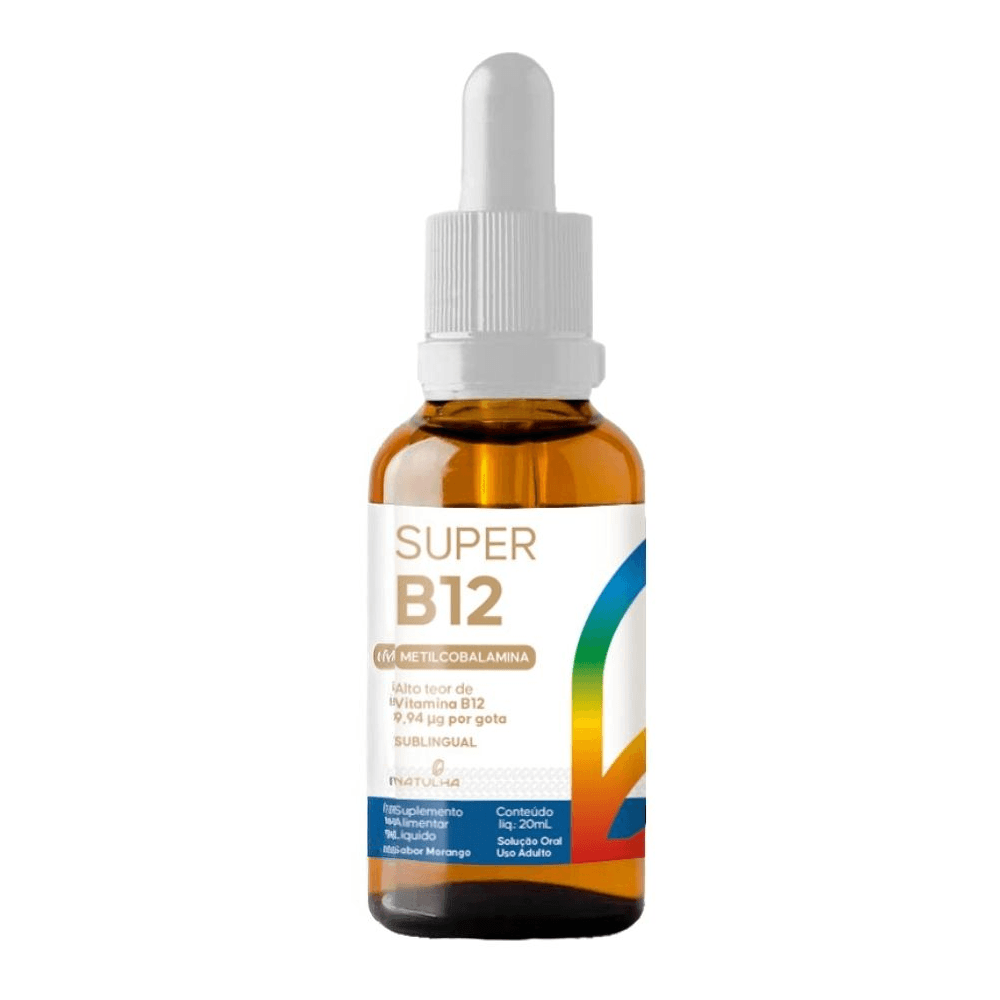 Super Vitamina B12 Metilcobalamina Sublingual Natulha 20ml