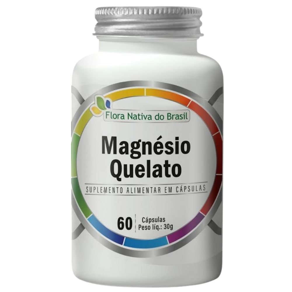 Magnésio Quelato Flora Nativa 60 Cápsulas