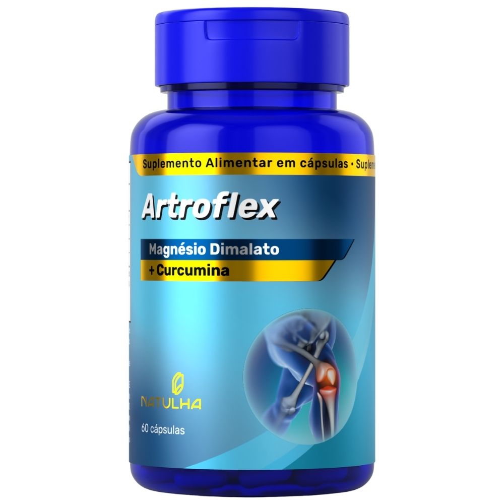 ArtroFlex (Cúrcuma + Magnésio Dimalato) Natulha 60 Cápsulas