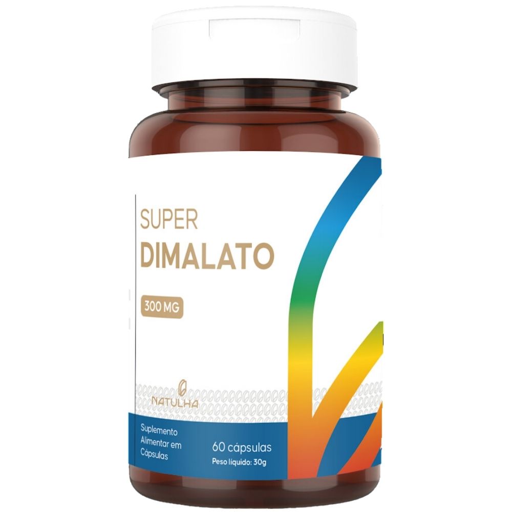 Super Magnésio Dimalato 300mg Elementar Natulha 60 Cápsulas