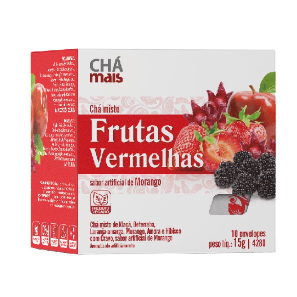 Chá Misto De Frutas Vermelhas Chá Mais 10 Sachês