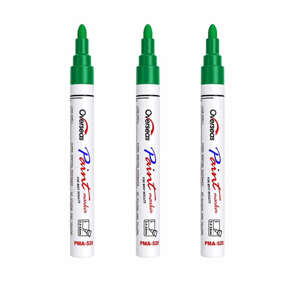 Kit 3 Caneta Cirúrgica Marcador Pele Alto Rendimento Overseas Cor Verde