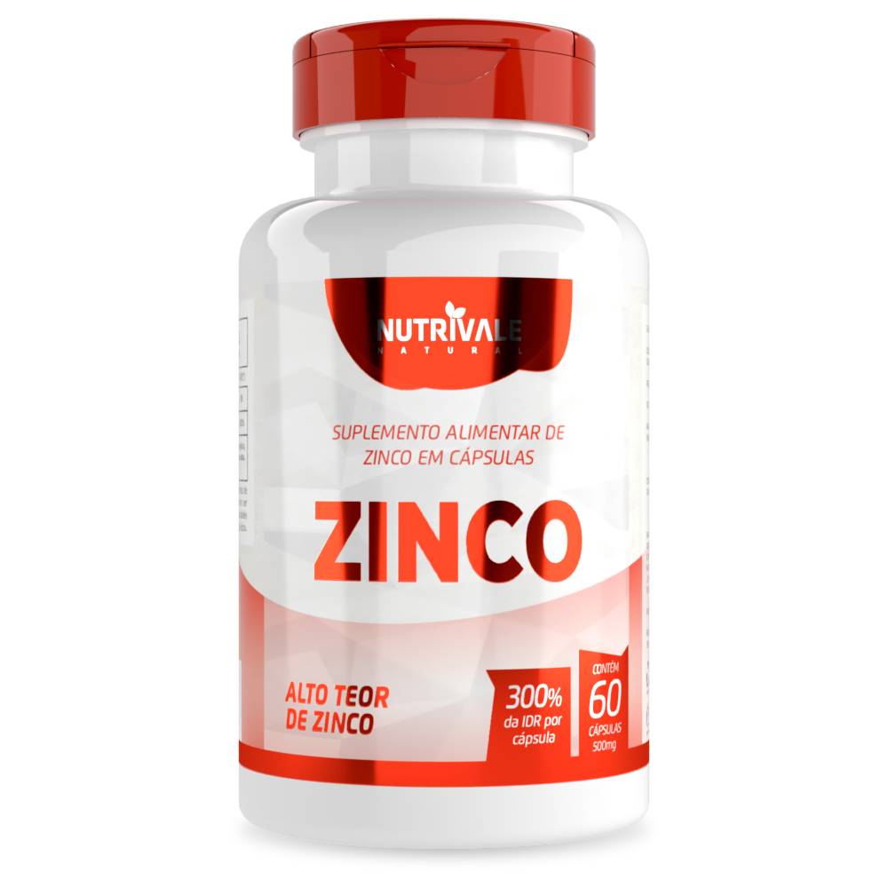 Zinco Quelato 300% Idr Nutrivale 60 Cápsulas