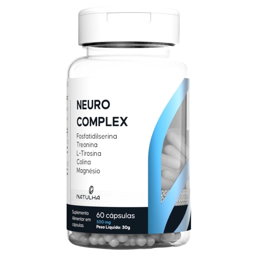 NeuroComplex (Fosfatidilserina, Treonato, Lisina, Colina) Natulha 60 Cápsulas
