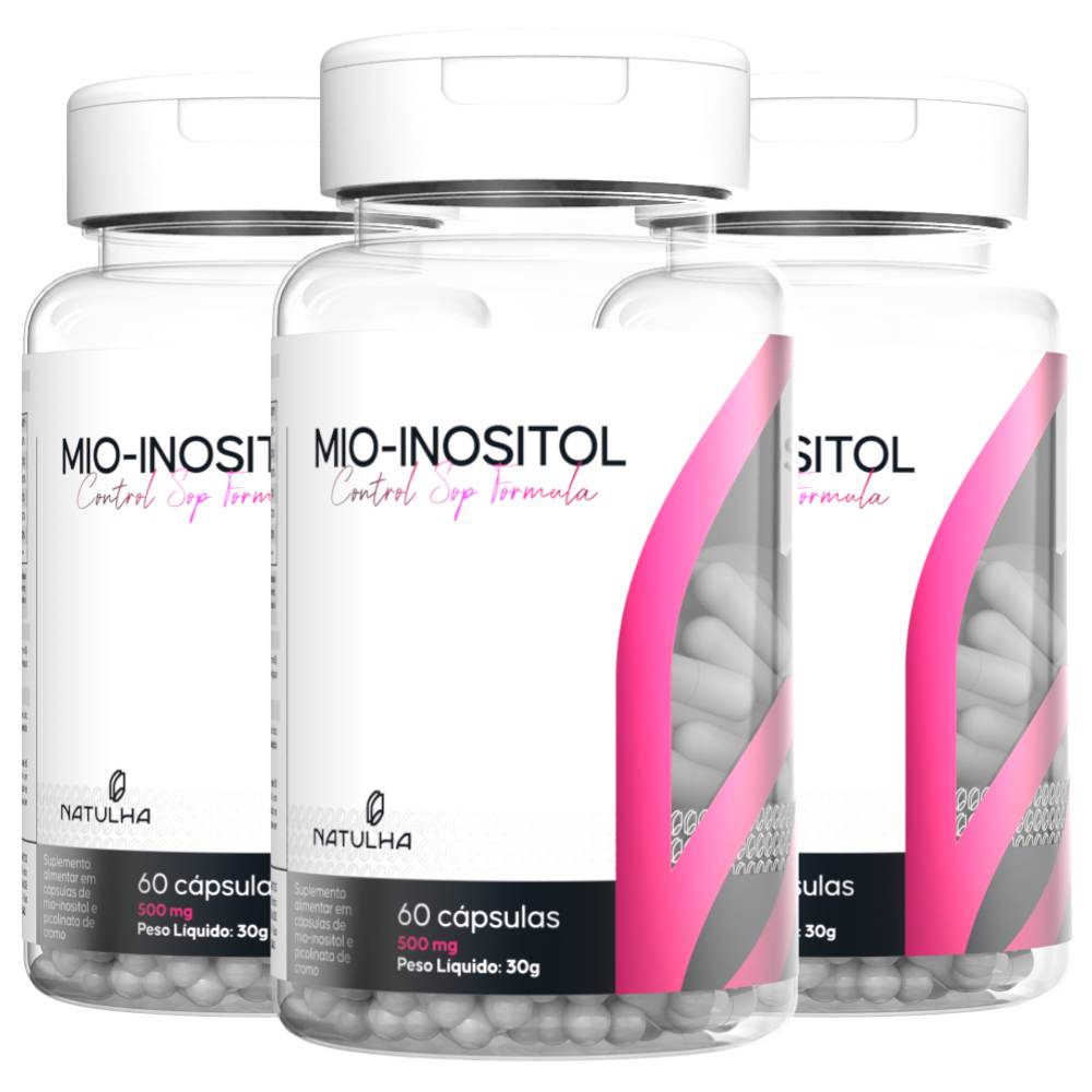 Kit 3 Mio-Inositol Control SOP Formula Natulha 60 Cápsulas