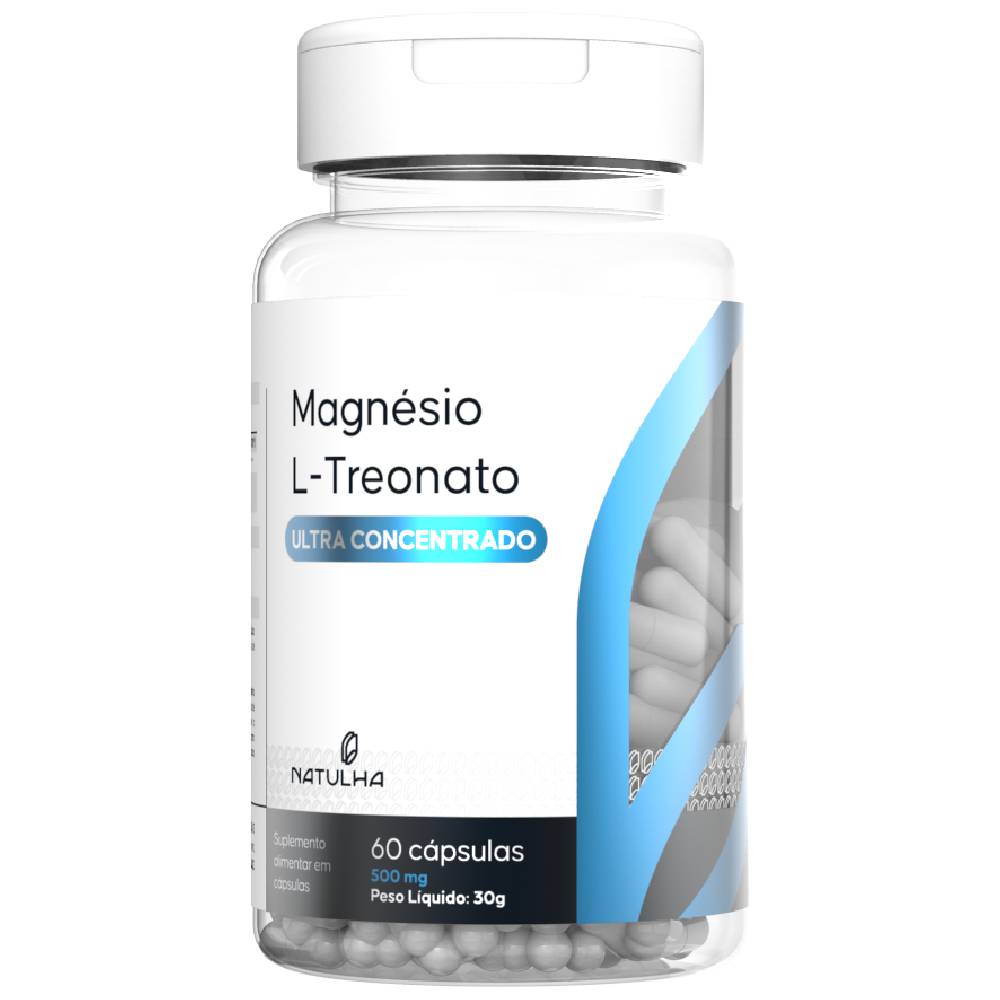 Kit Natulha Tri-Mag 60 cápsulas + Magnésio L-Treonato Ultra Concentrado 60 Cápsulas