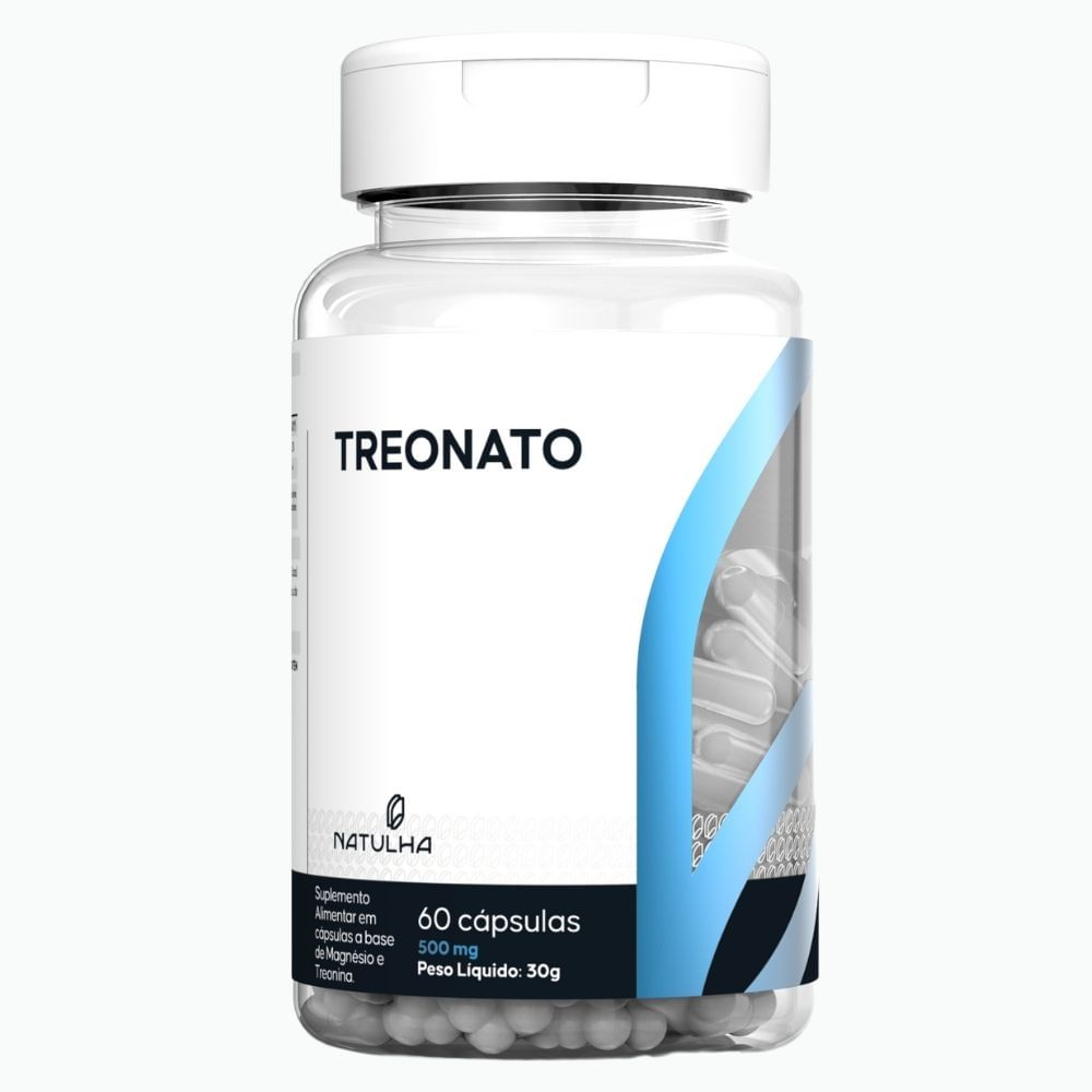 Kit 2 Magnésio Treonato Natulha 60 Cápsulas