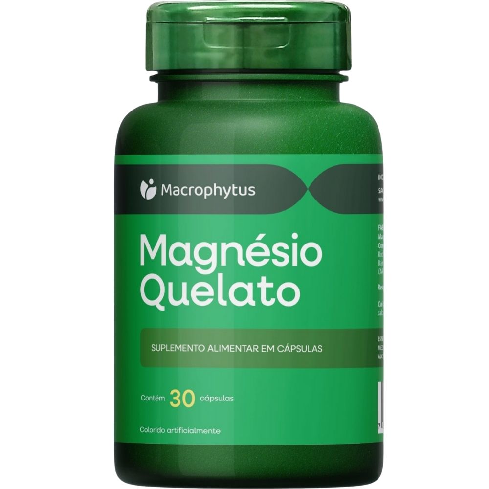 Magnésio Quelato Macrophytus 30 Cápsulas
