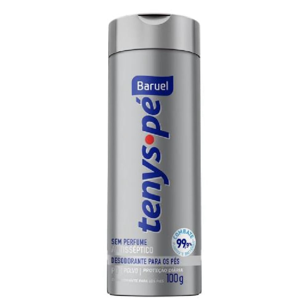 Talco Antissépticotenys Pé Sem Perfume 100g