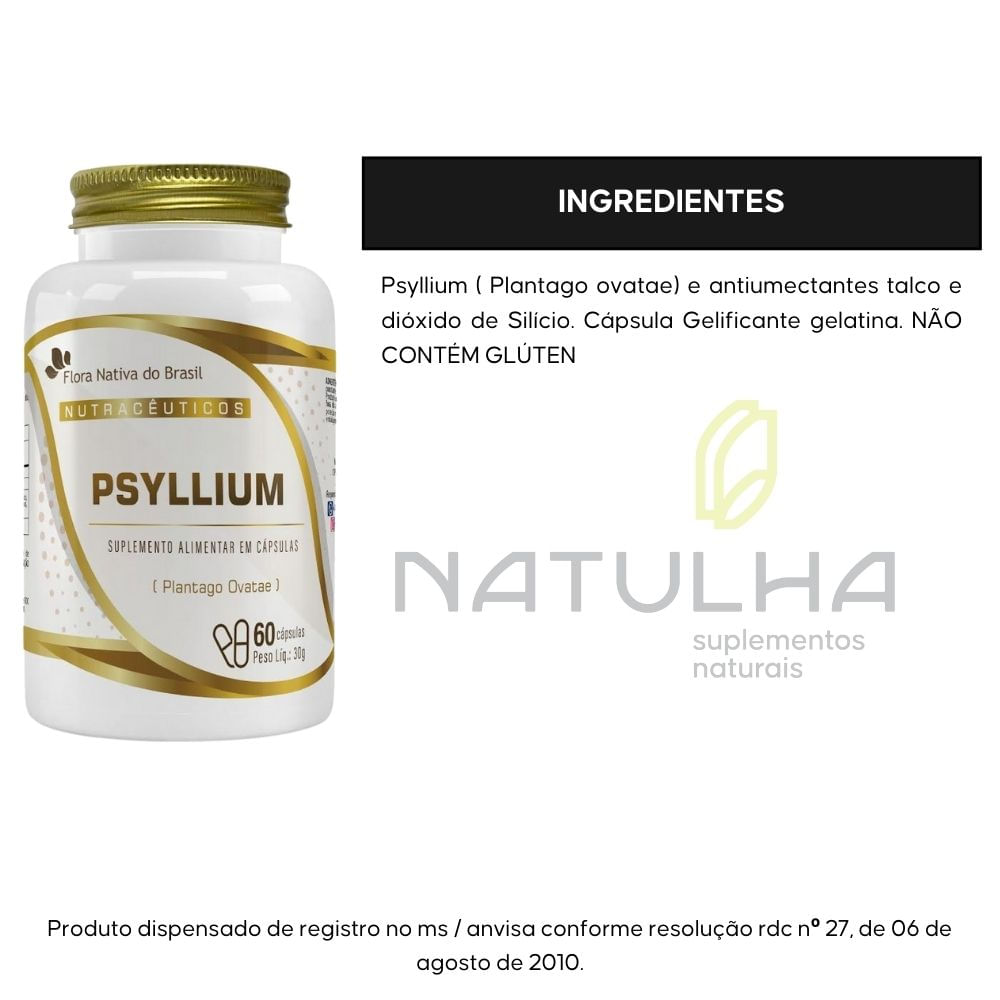 Psyllium Flora Nativa 60 Cápsulas