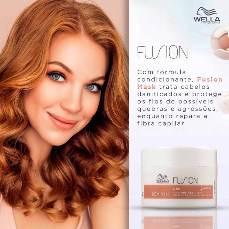 Máscara Capilar Reconstrutora Wella Professionals Fusion Mask 150ml