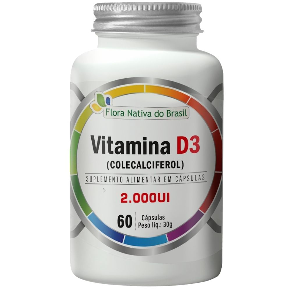 Vitamina D3 2000UI Flora Nativa 60 Cápsulas