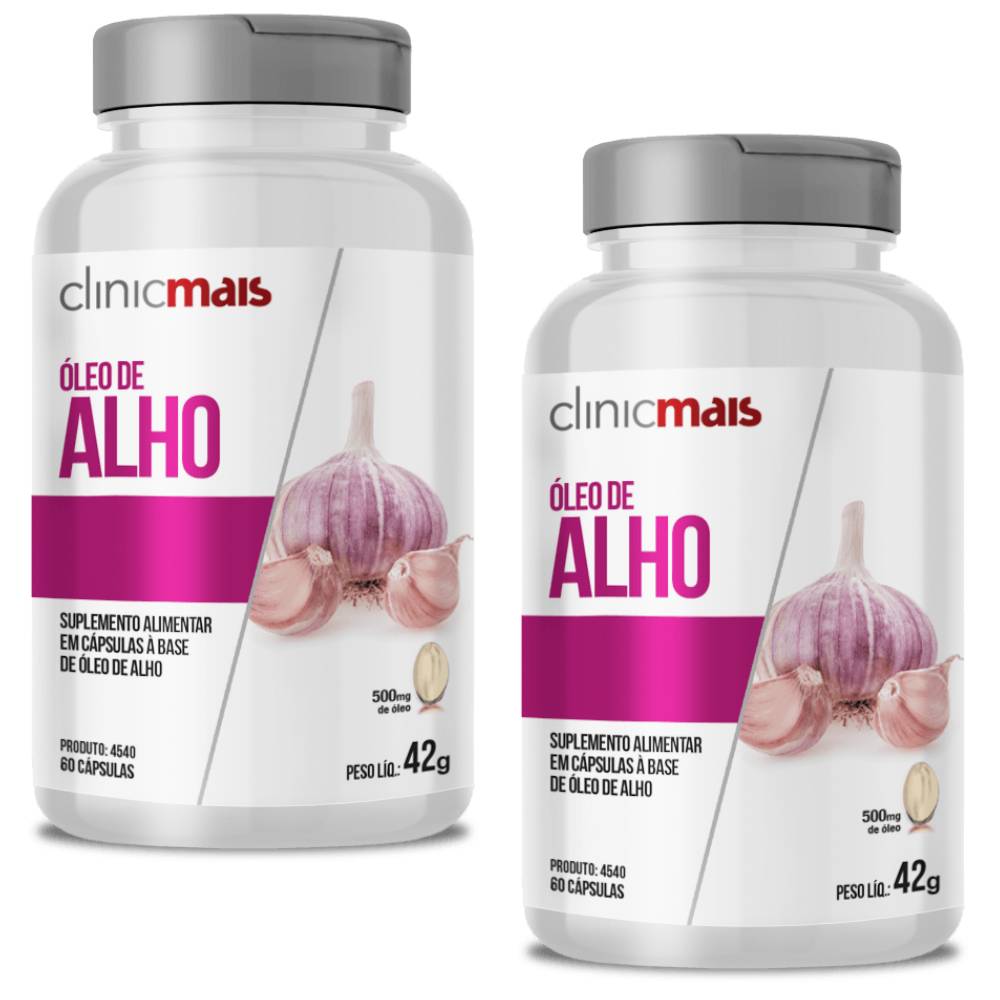 Kit 2 Óleo de Alho Clinicmais 60 Cápsulas