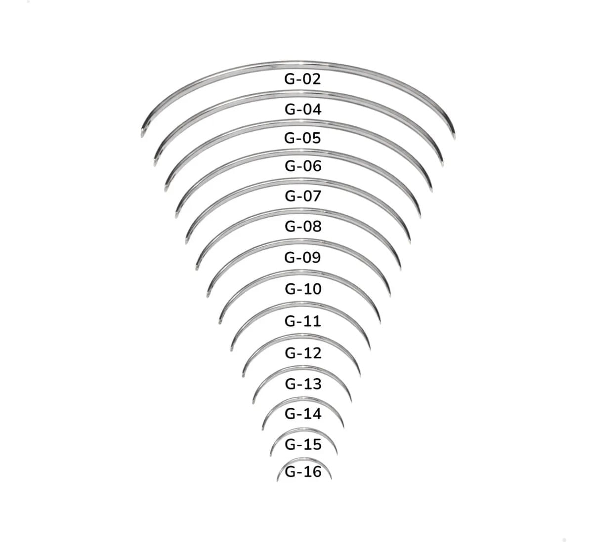 Agulha De Sutura Estéril Triangular G212 1/2 Sterifarma Tamanho G-04