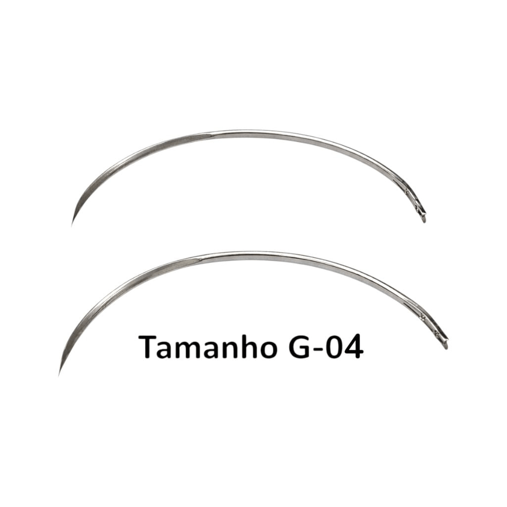 Agulha De Sutura Estéril Triangular G212 1/2 Sterifarma Tamanho G-04