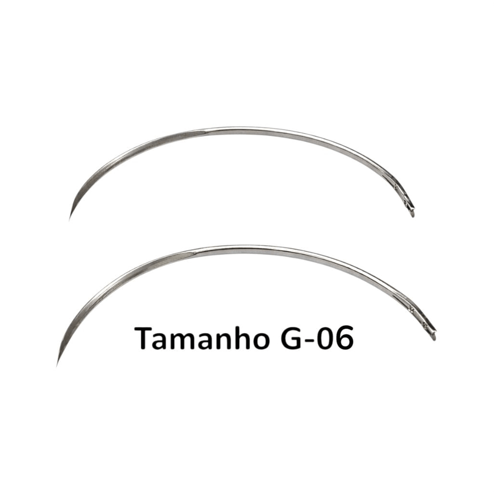Agulha De Sutura Estéril Triangular G212 1/2 Sterifarma Tamanho G-06