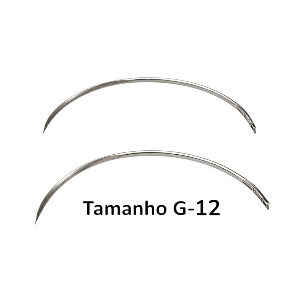 Agulha De Sutura Estéril Triangular G212 1/2 Sterifarma Tamanho G-12