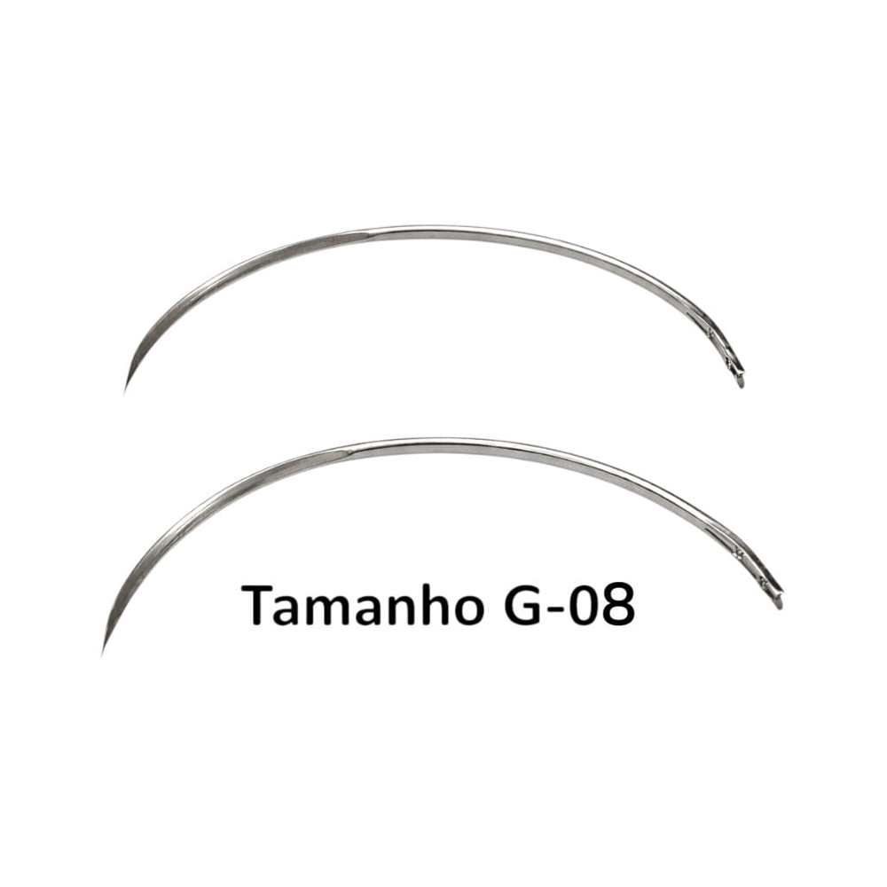 Agulha De Sutura Estéril Triangular G212 1/2 Sterifarma Tamanho G-08