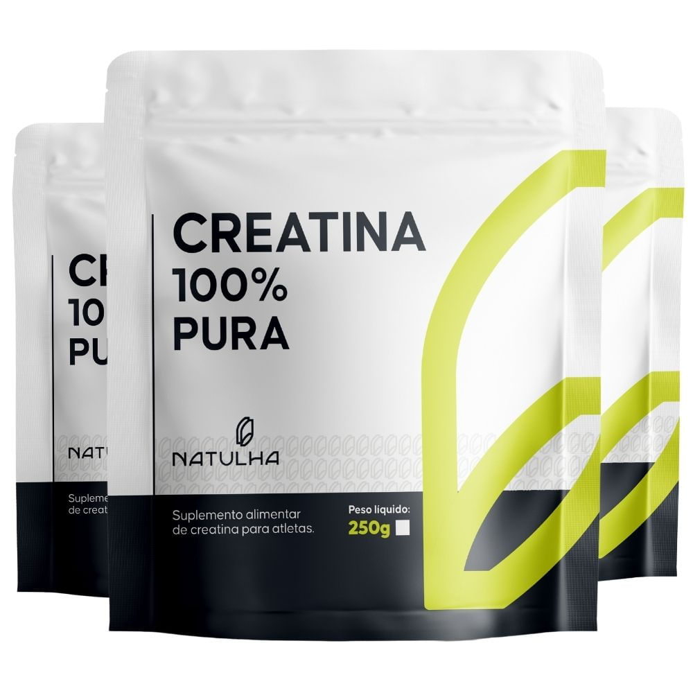 Kit 3 Creatina 100% Pura Natulha 250g