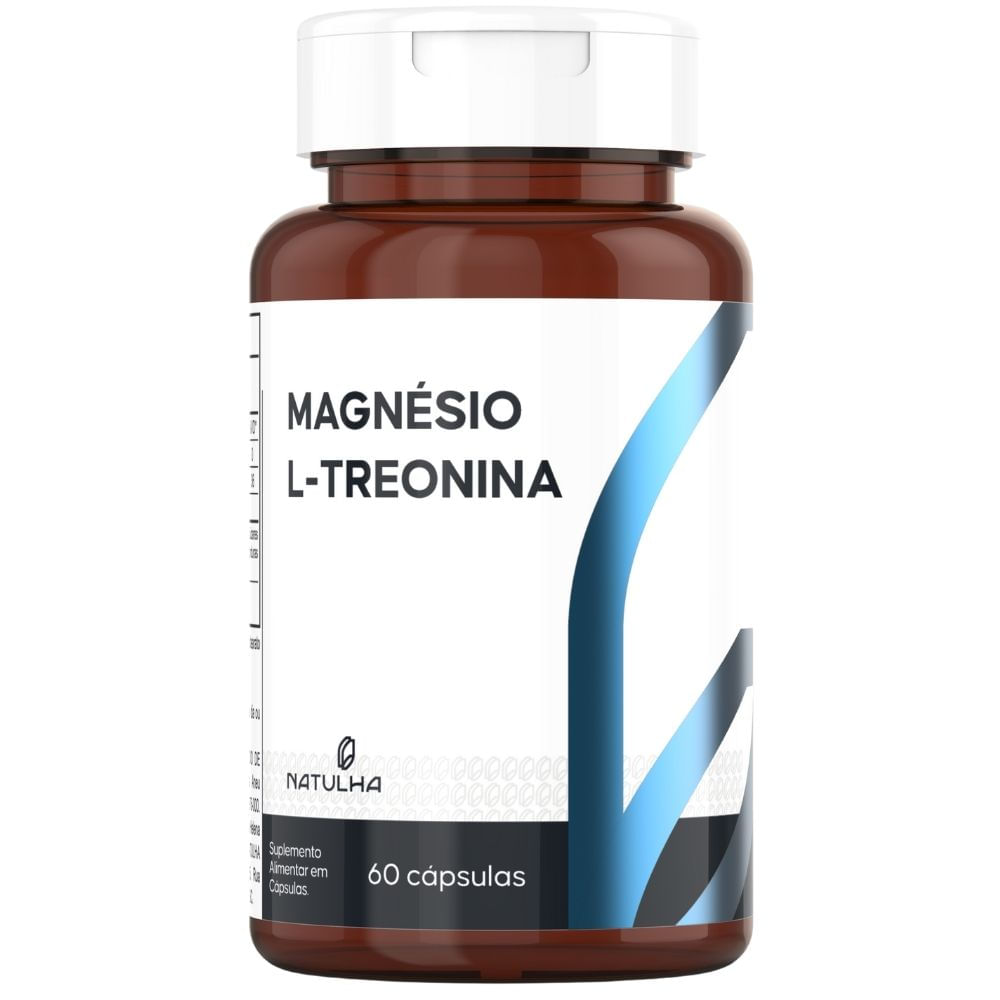 Magnésio L-Treonina Treonato Natulha 60 Cápsulas