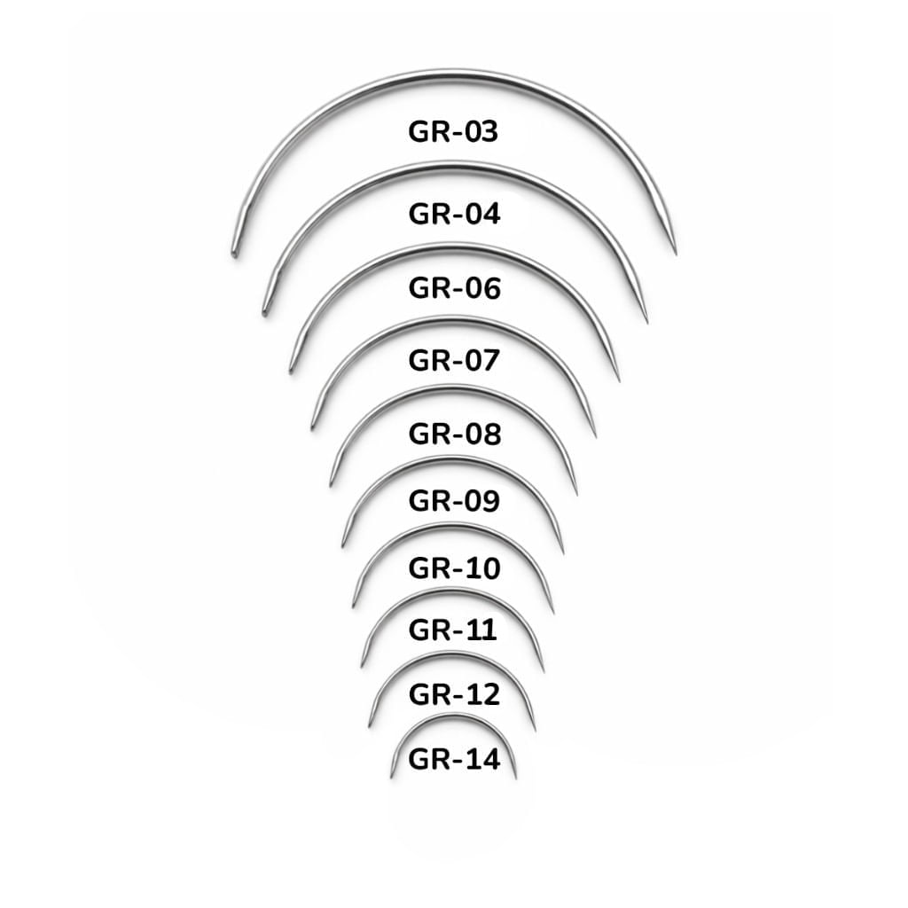 Agulha de Sutura Estéril Cilíndrica GR312 1/2 Sterifarma Modelo GR12