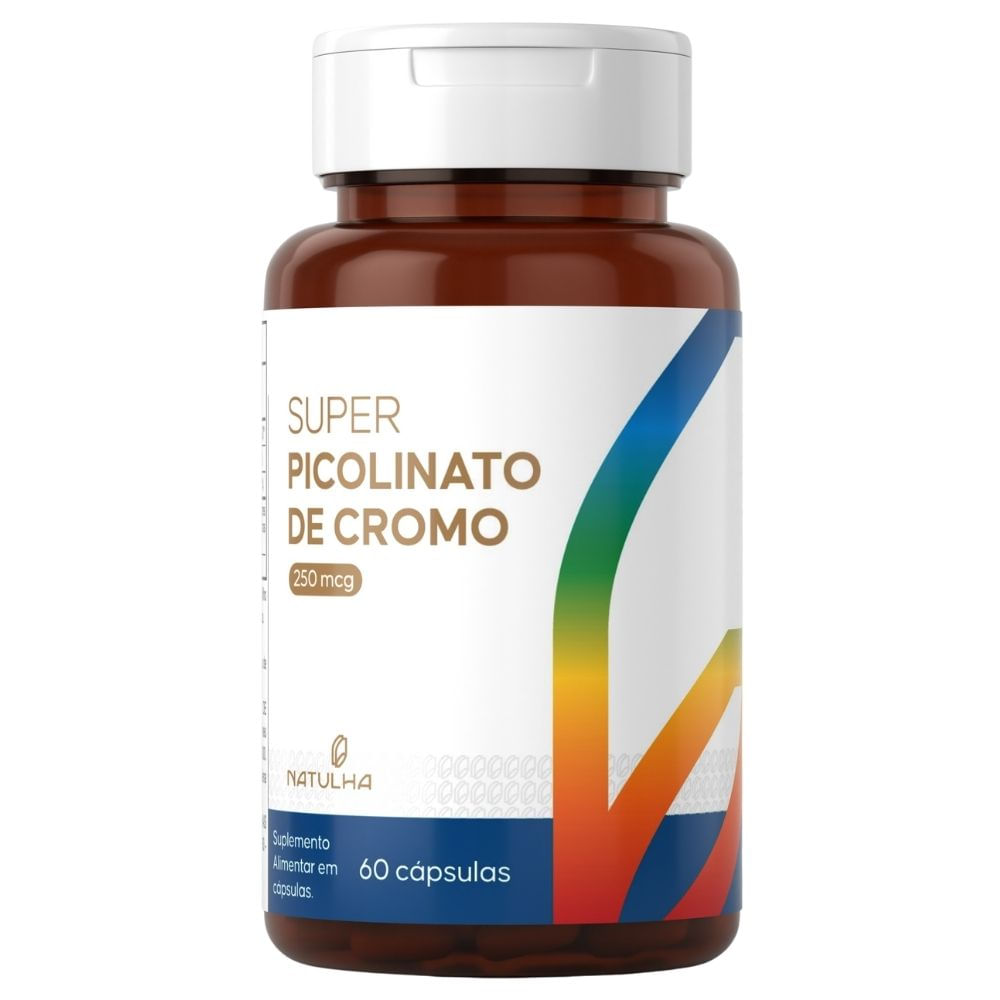 Super Picolinato de Cromo Natulha 250mcg 60 Cápsulas