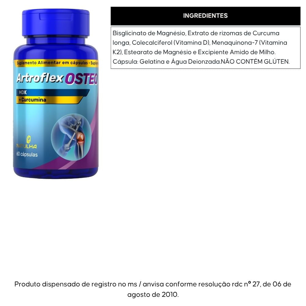 Kit Natulhan Artroflex OSTEO + Artroflex ULTRA 60 Cápsulas Cada