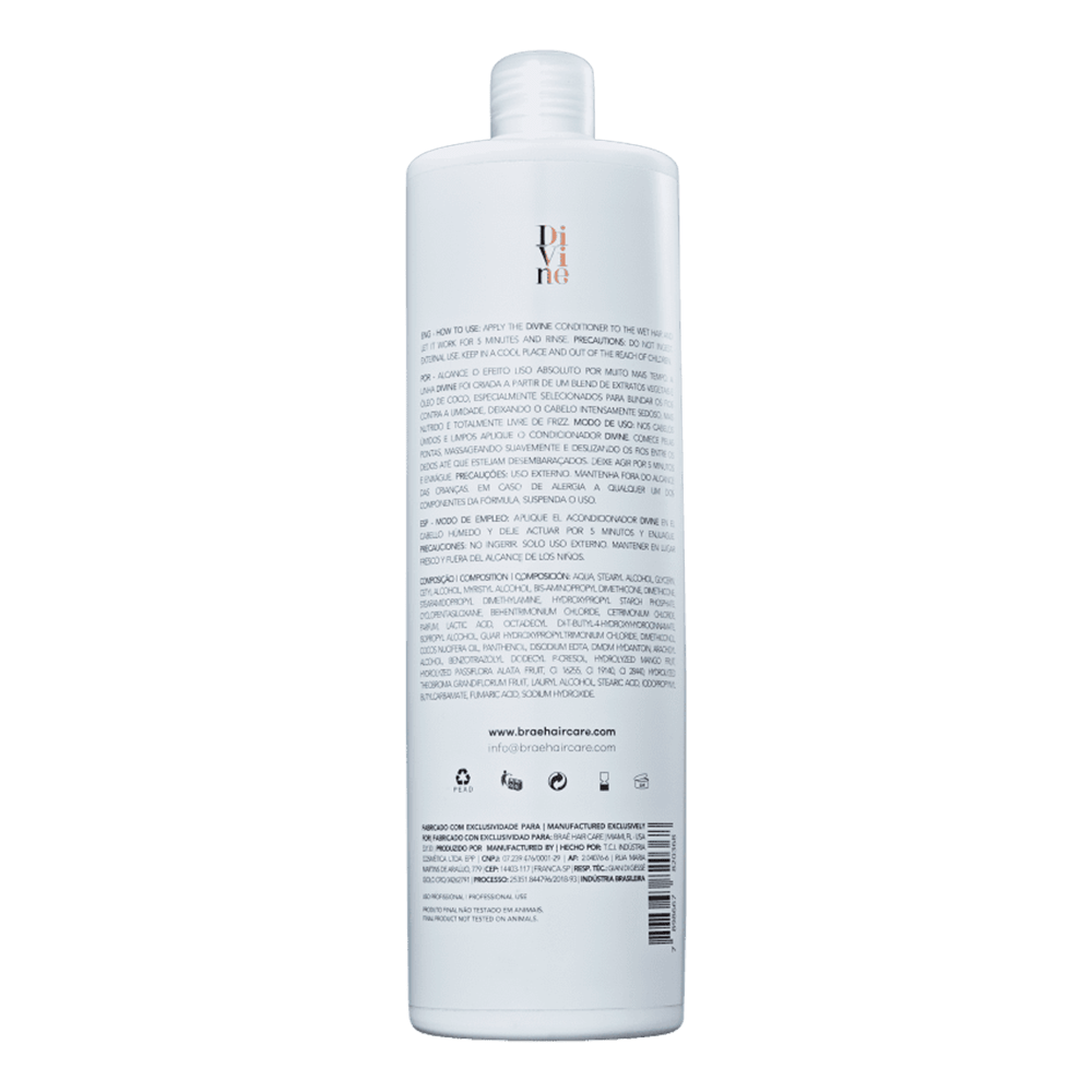 Condicionador Divine Anti-Frizz Braé 1L