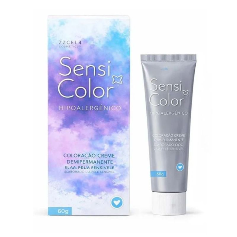 Coloração Capilar SensiColor Eclat Alergoshop Cor 1.0 Preto