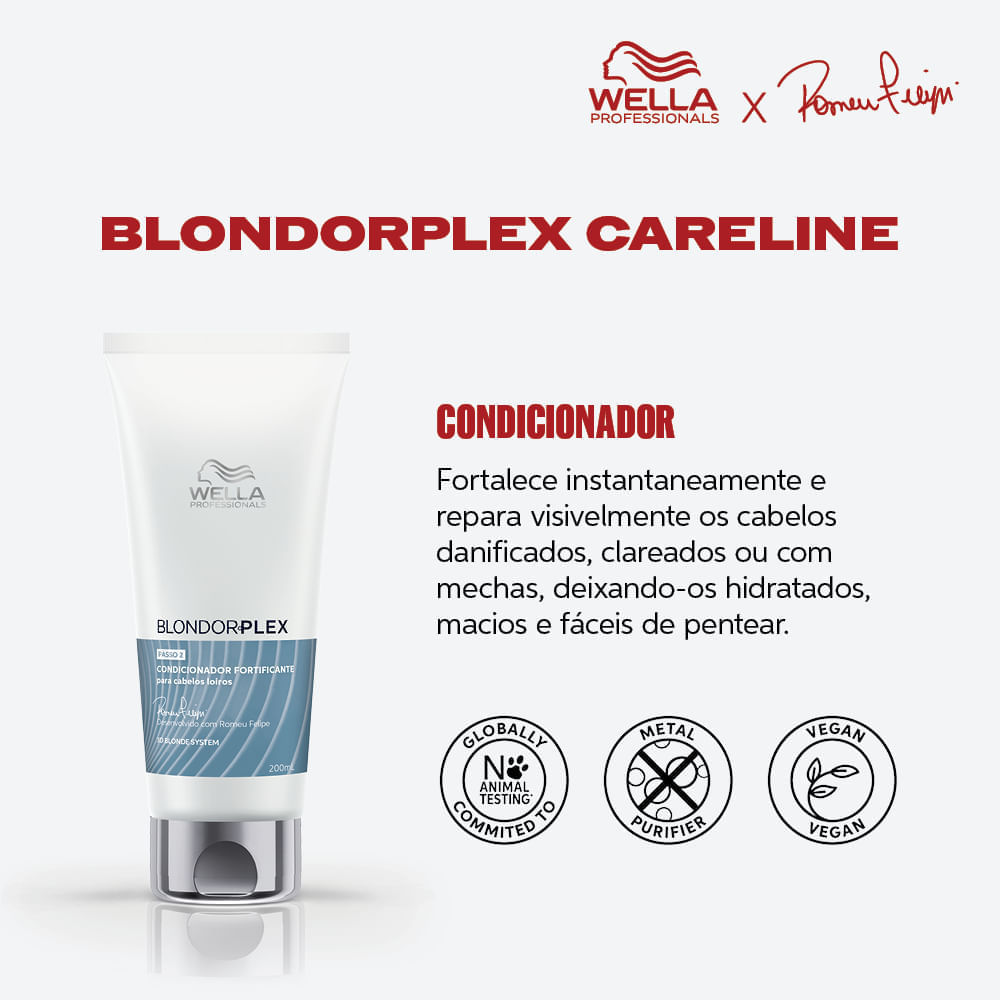 Condicionador Fortificante BlondorPlex Wella Professionals 200ml