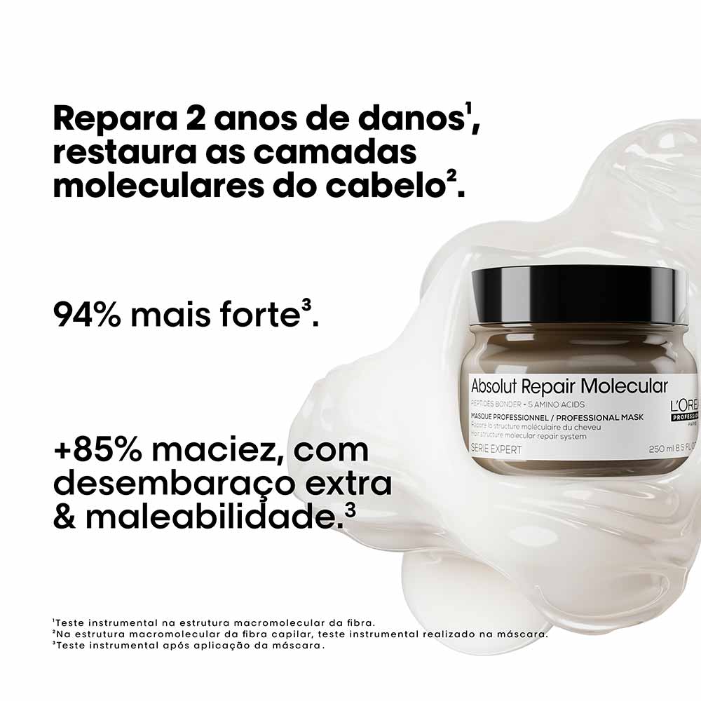 Máscara de Tratamento Serie Expert Absolut Repair Molecular  L'Oréal Professionnel 250ml