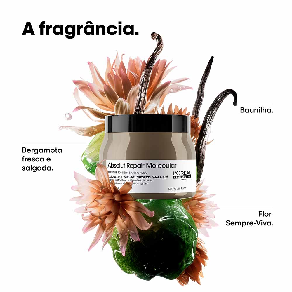 Máscara de Tratamento Serie Expert Absolut Repair Molecular L'Oréal Professionnel 500ml