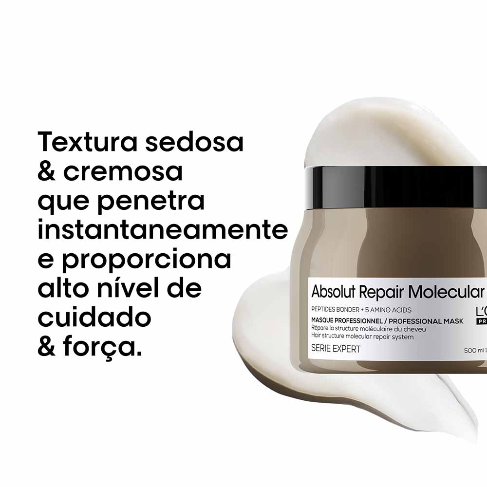 Máscara de Tratamento Serie Expert Absolut Repair Molecular L'Oréal Professionnel 500ml